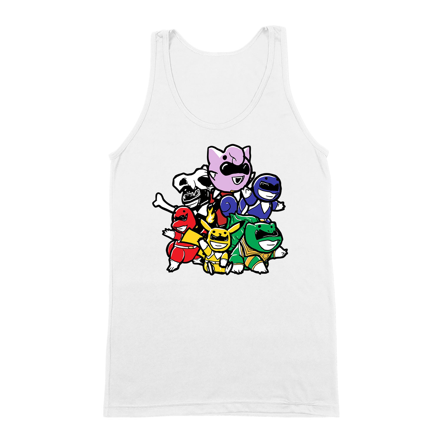 pokemon power rangers Fehér Férfi Trikó