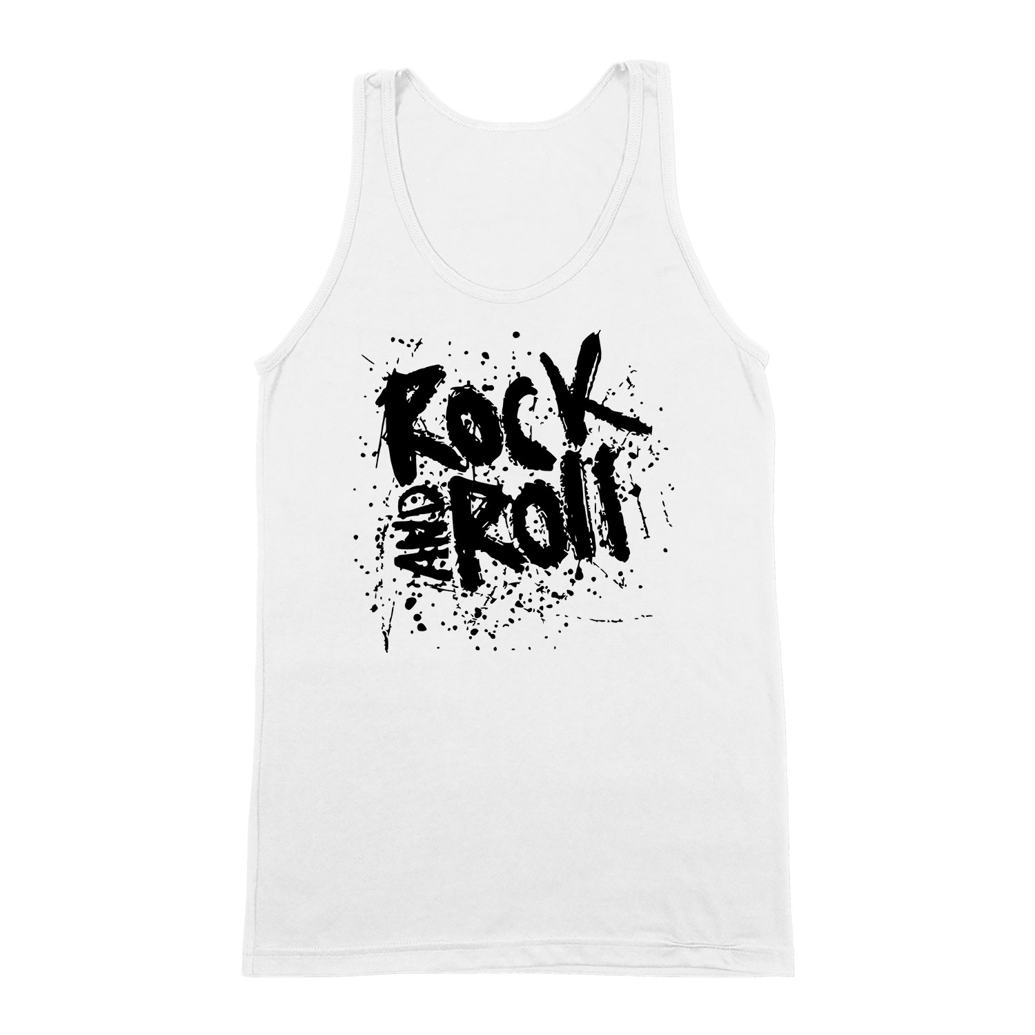 rock n roll Fehér Férfi Trikó