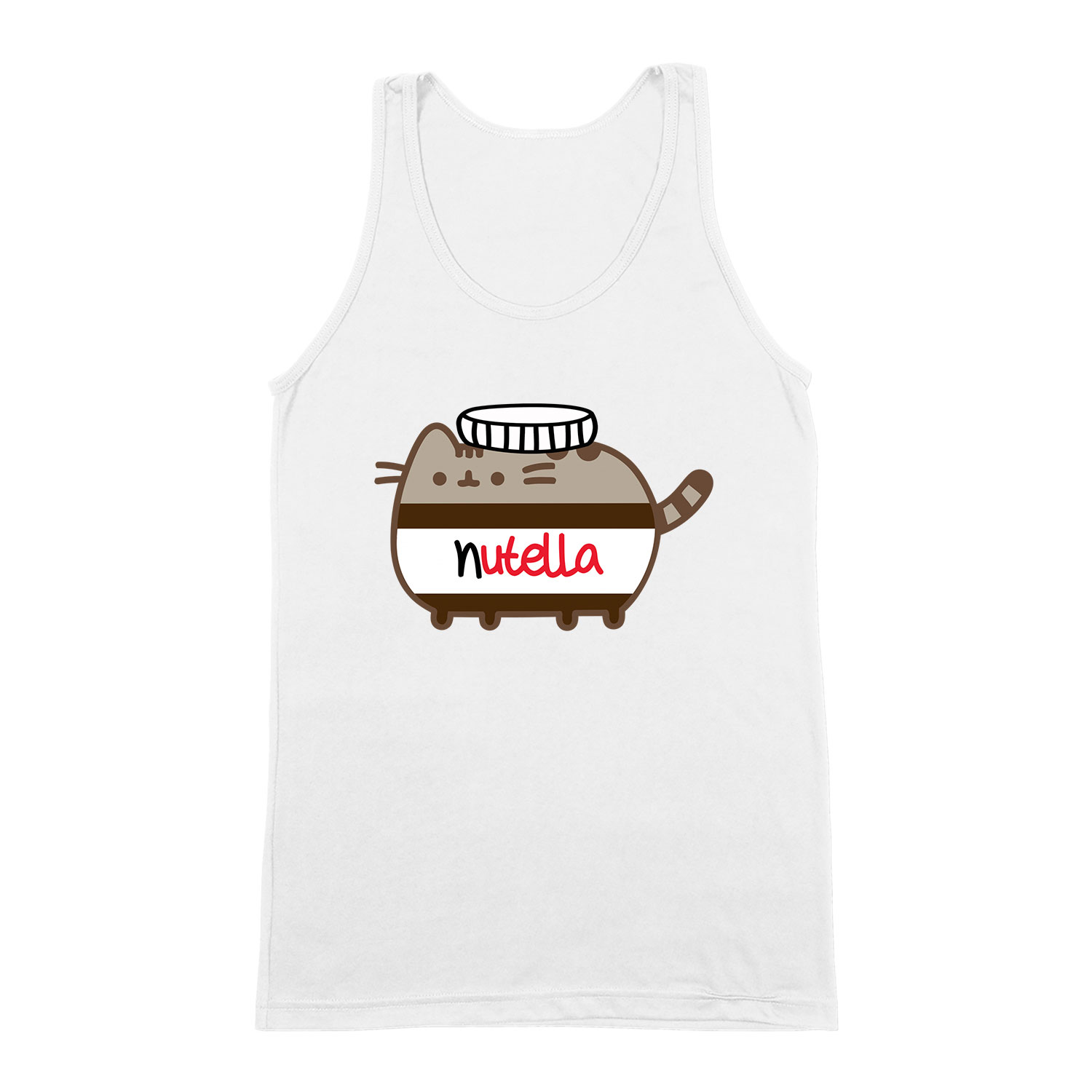 Nutella Pusheen Fehér Férfi Trikó