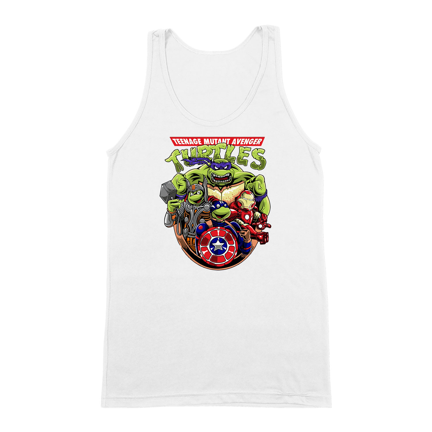 tini ninja teknőcök tmnt avengers Fehér Férfi Trikó