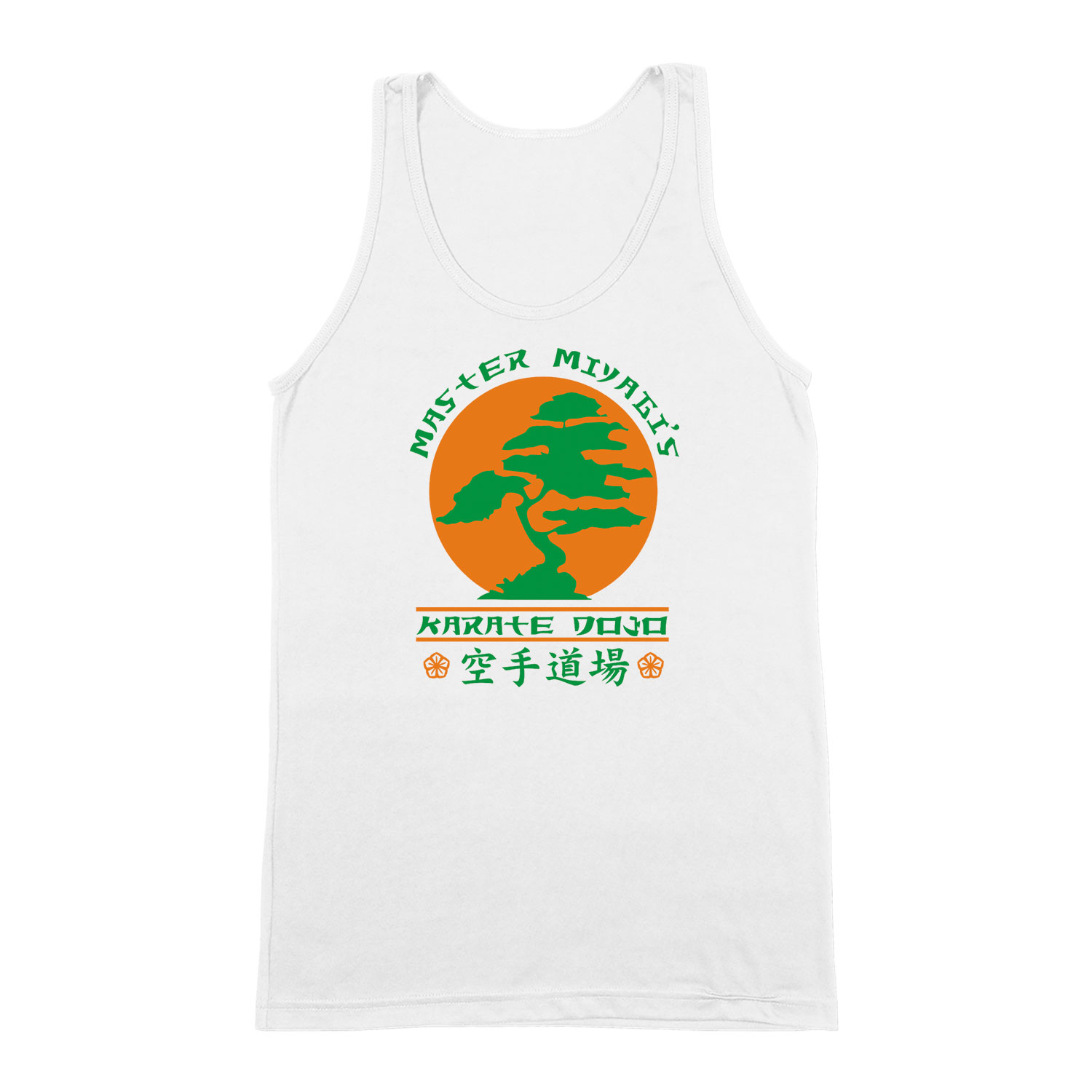 miyagi karate kölyök Fehér Férfi Trikó