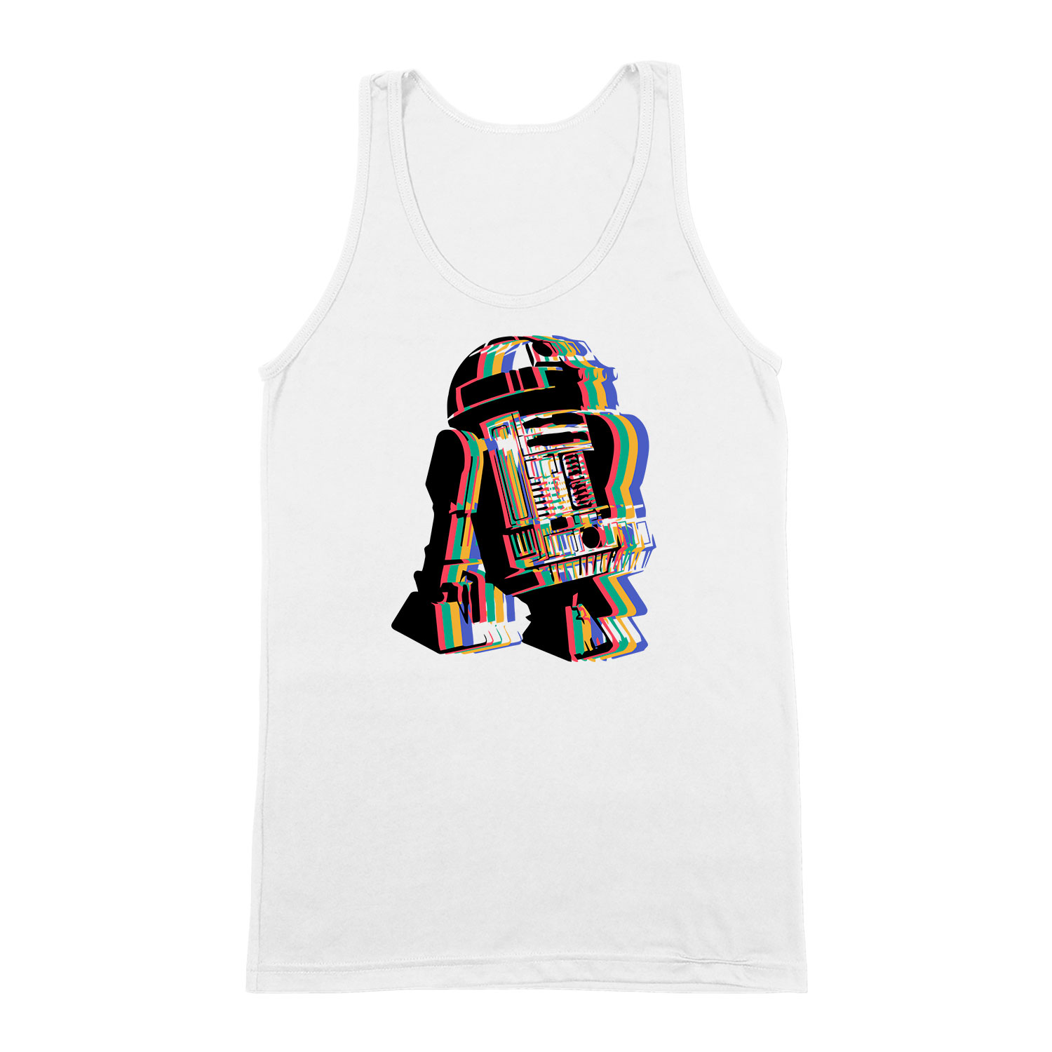 r2d2 star wars Fehér Férfi Trikó