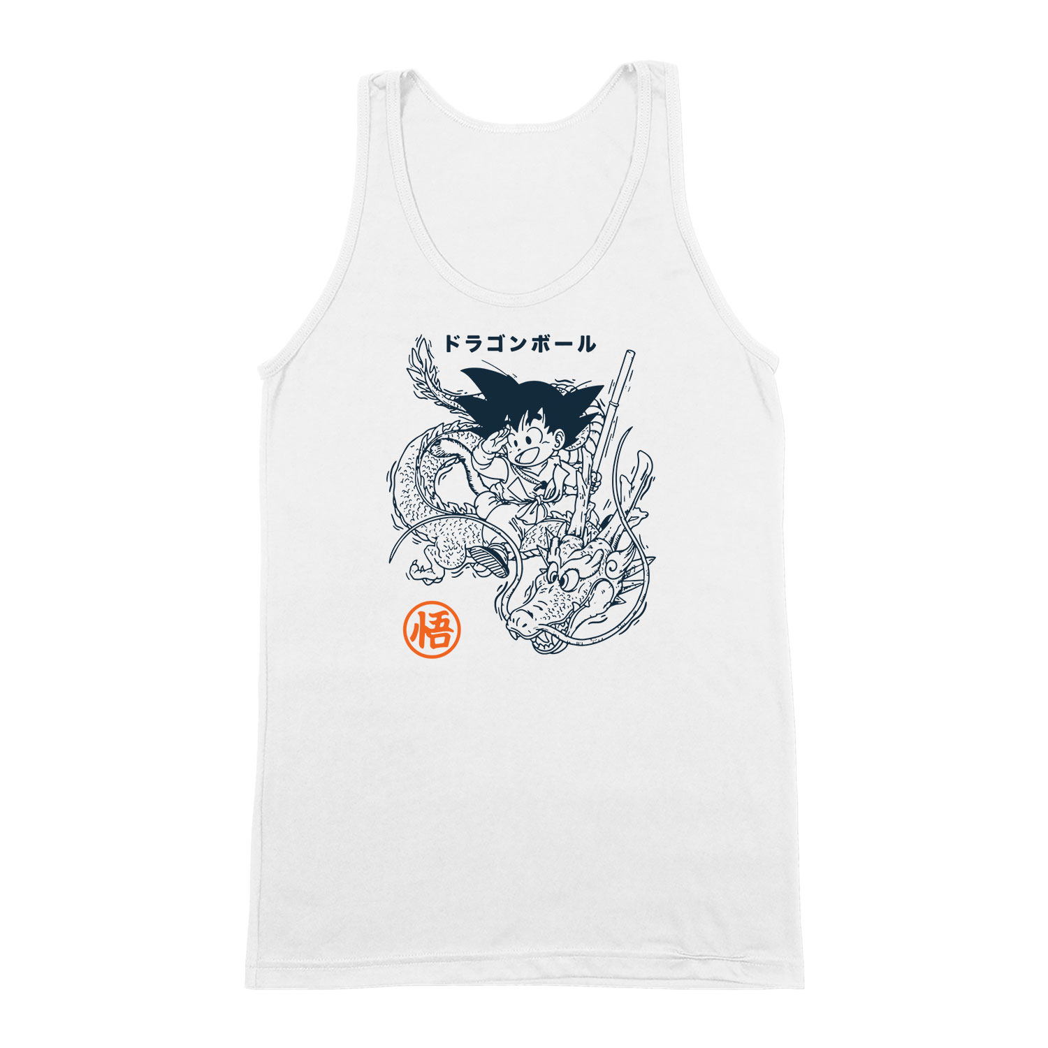 son goku dragon ball Fehér Férfi Trikó
