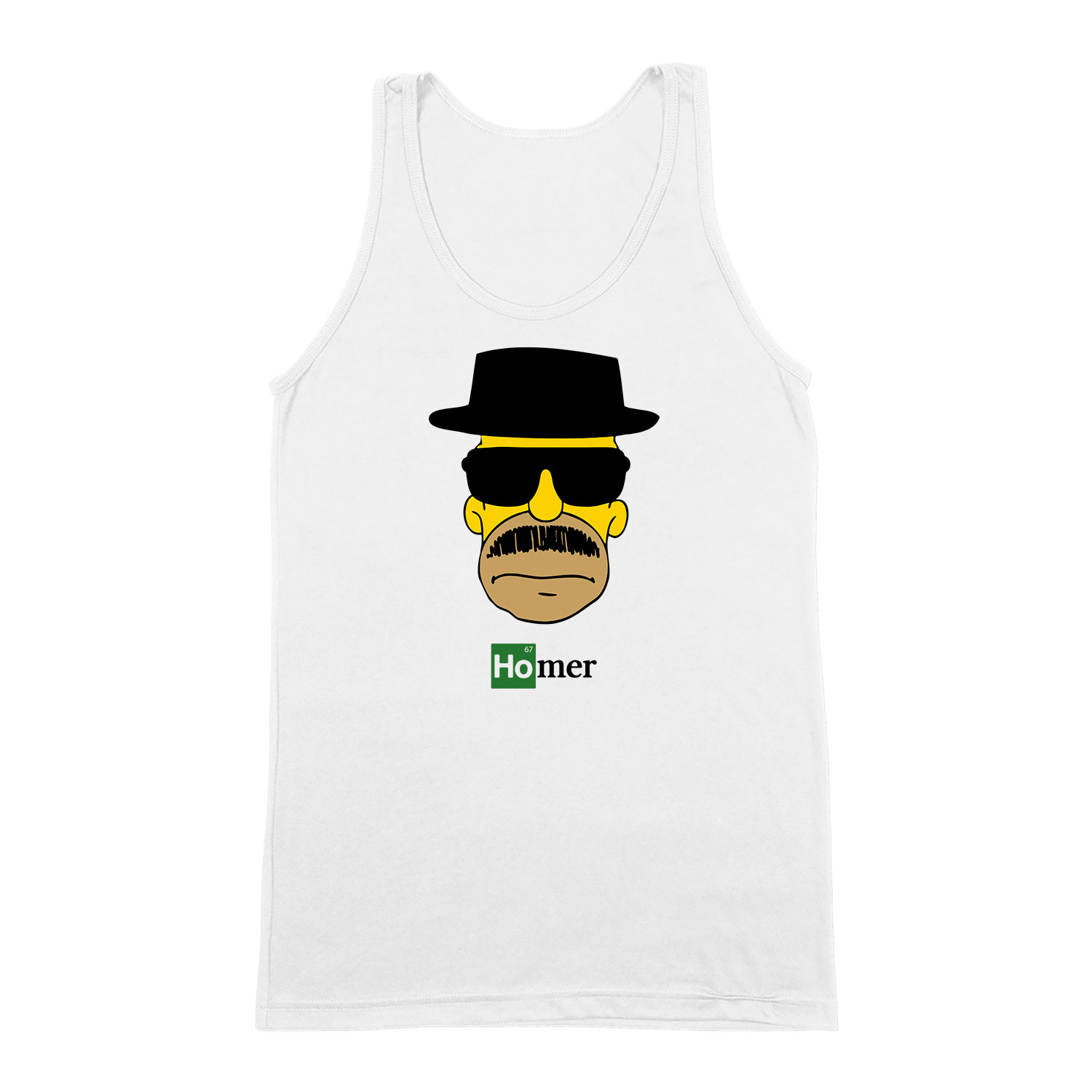 homer simpson breaking bad heisenberg Fehér Férfi Trikó