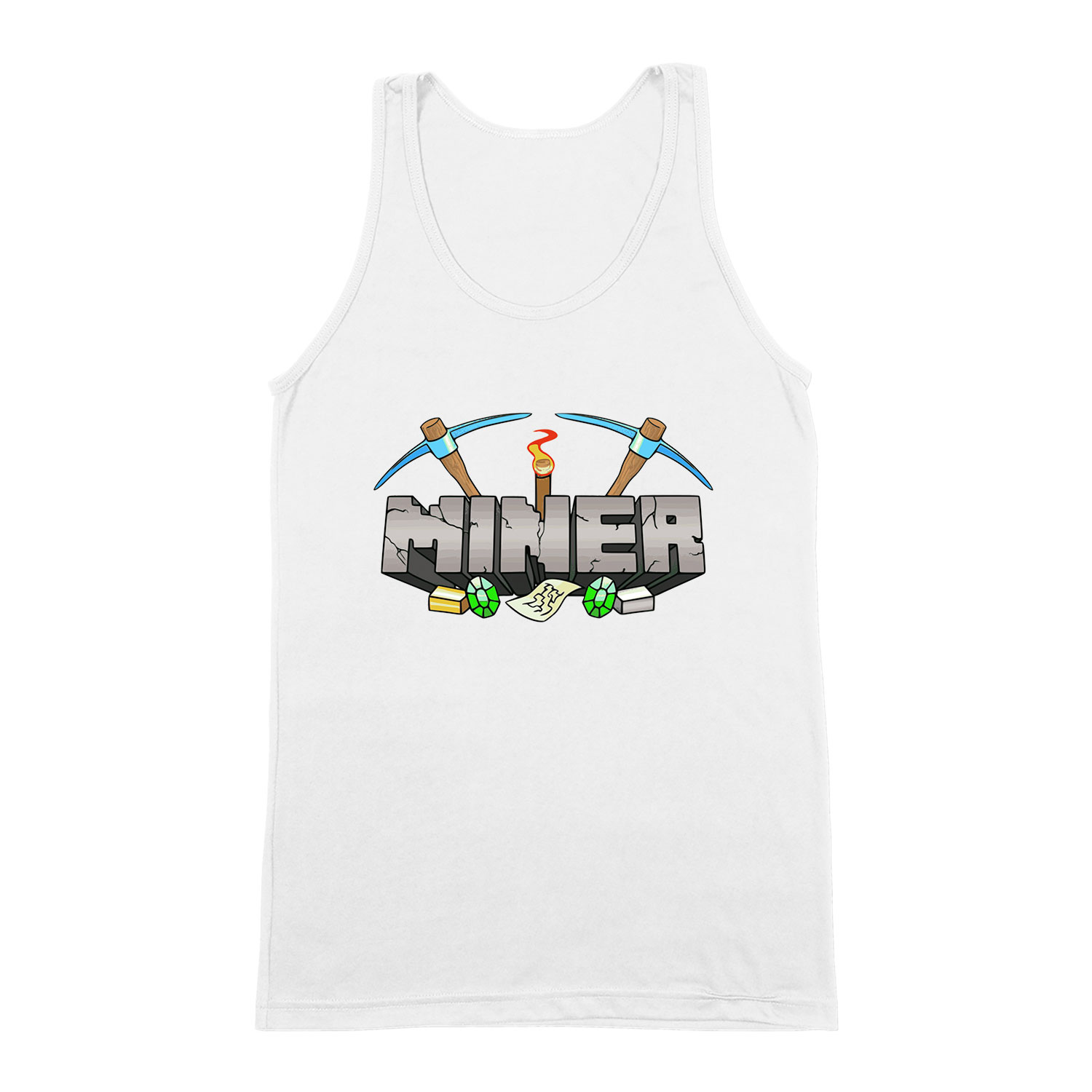minecraft Fehér Férfi Trikó