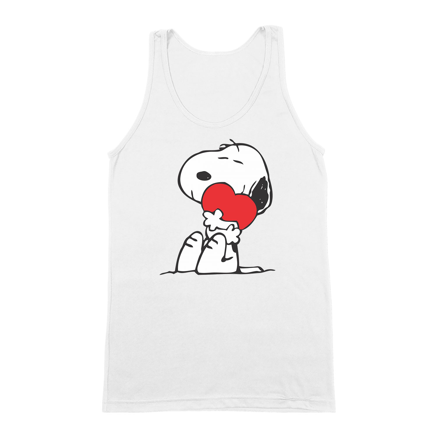 snoopy Fehér Férfi Trikó