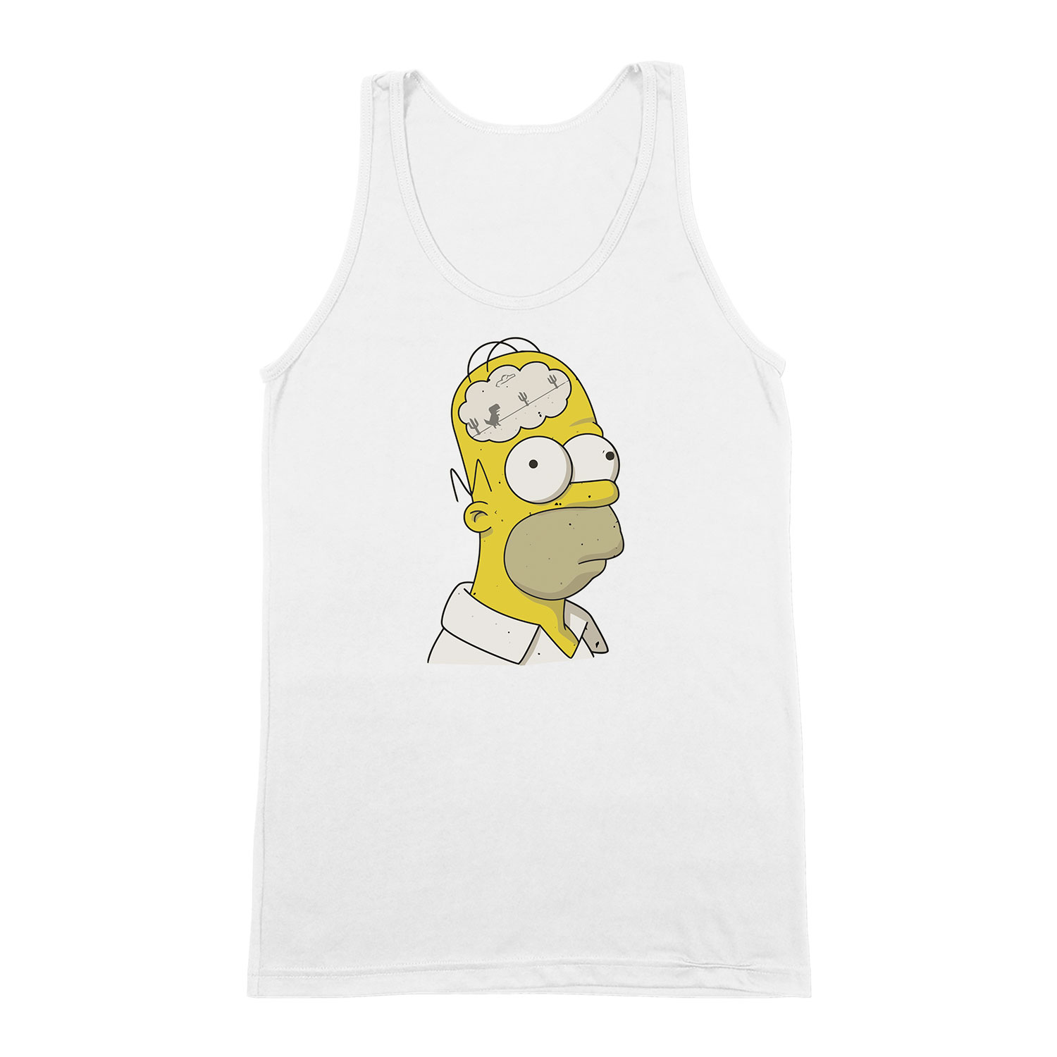 homer simpson simpson család Fehér Férfi Trikó