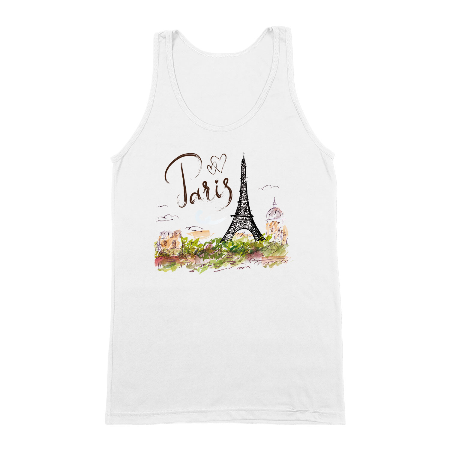 párizs paris eiffel torony Fehér Férfi Trikó