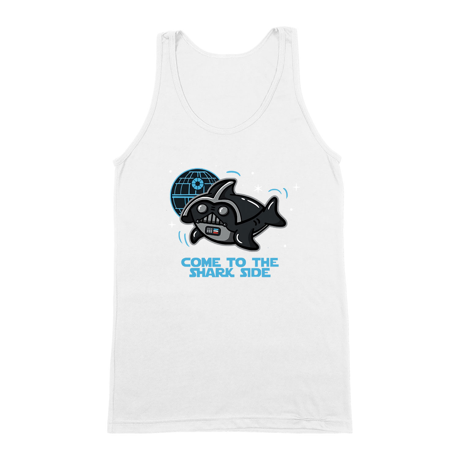 cápa cápás shark side Fehér Férfi Trikó