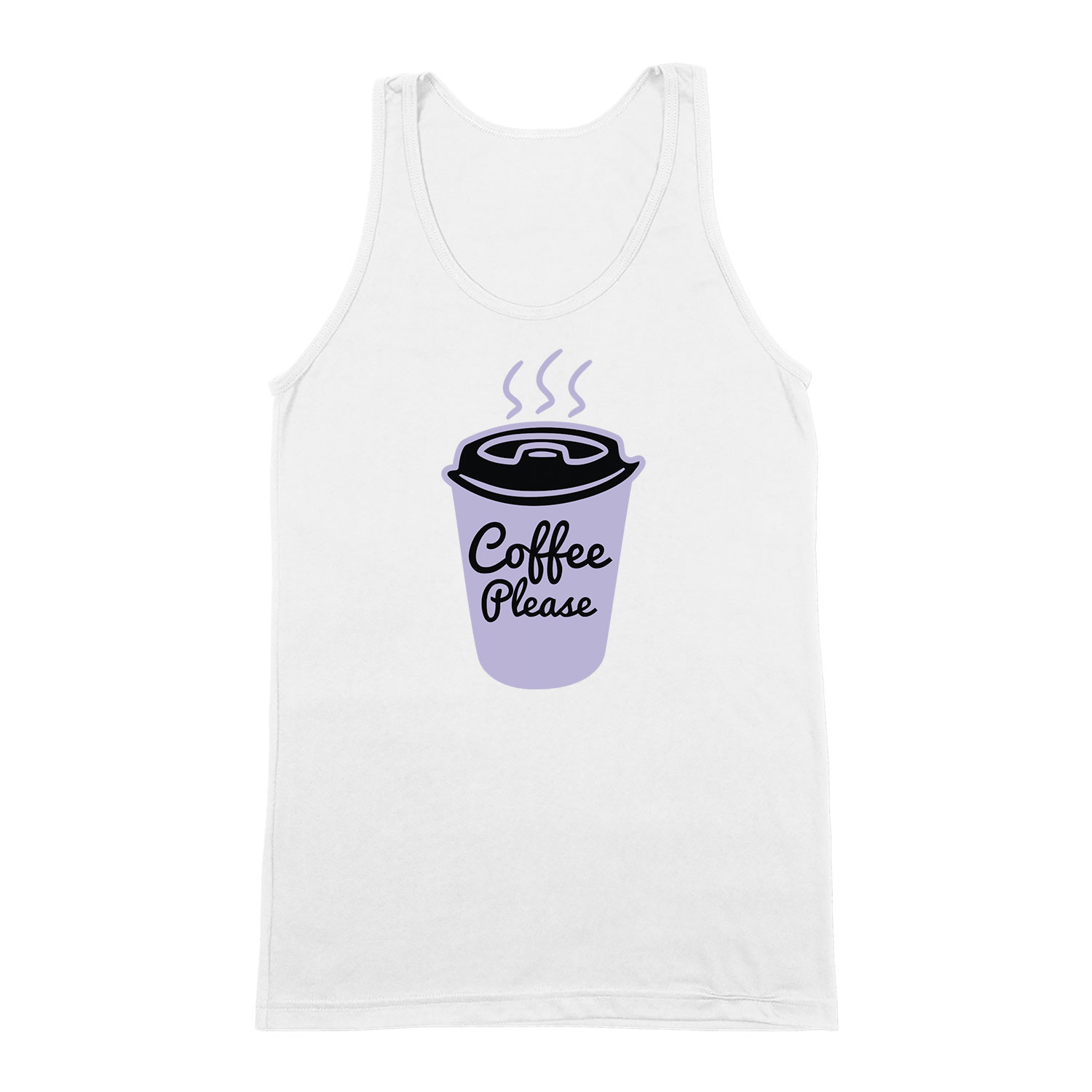 coffee kávé Fehér Férfi Trikó