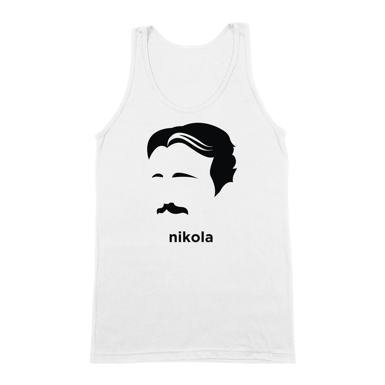 nikola tesla Fehér Férfi Trikó