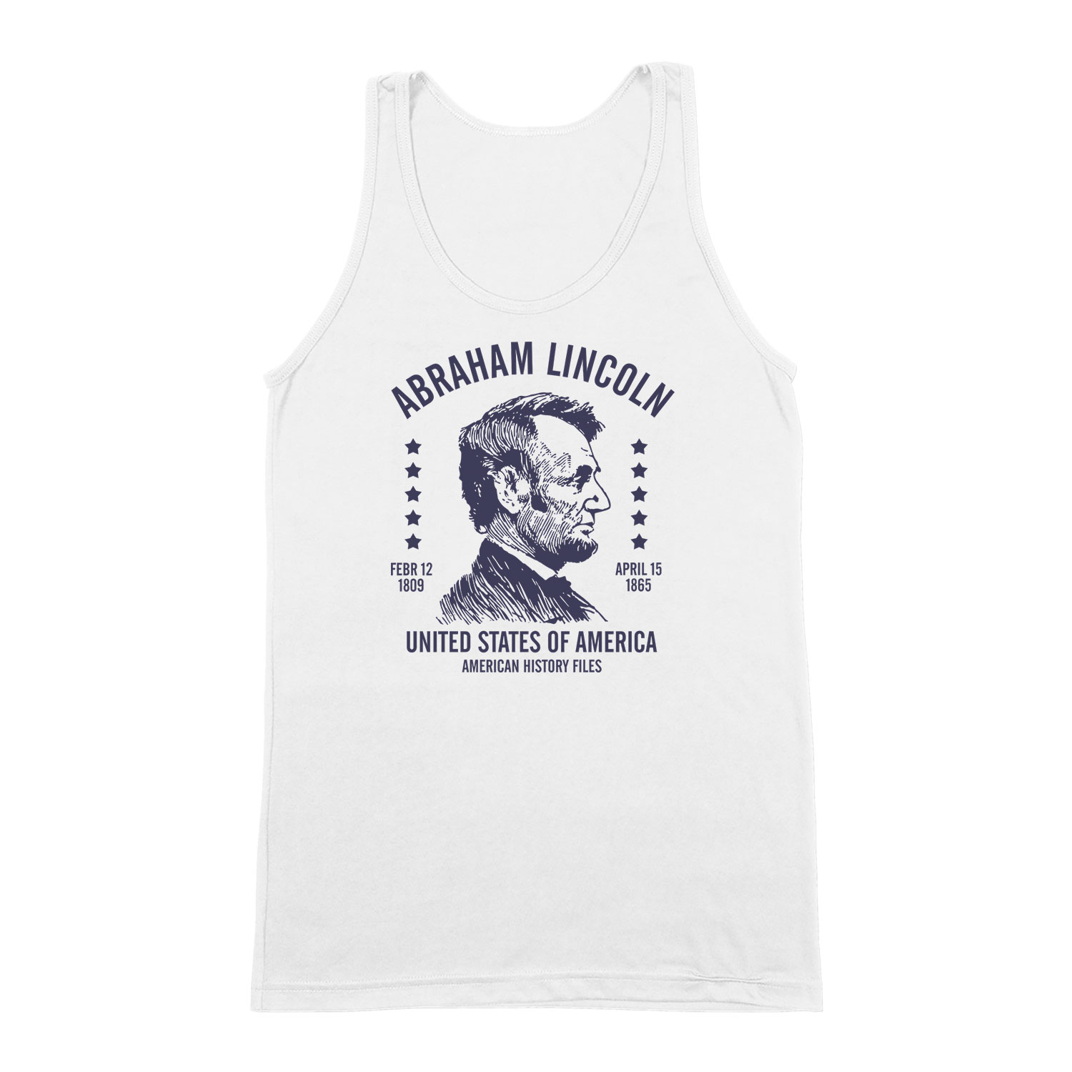 Abraham Lincoln Fehér Férfi Trikó