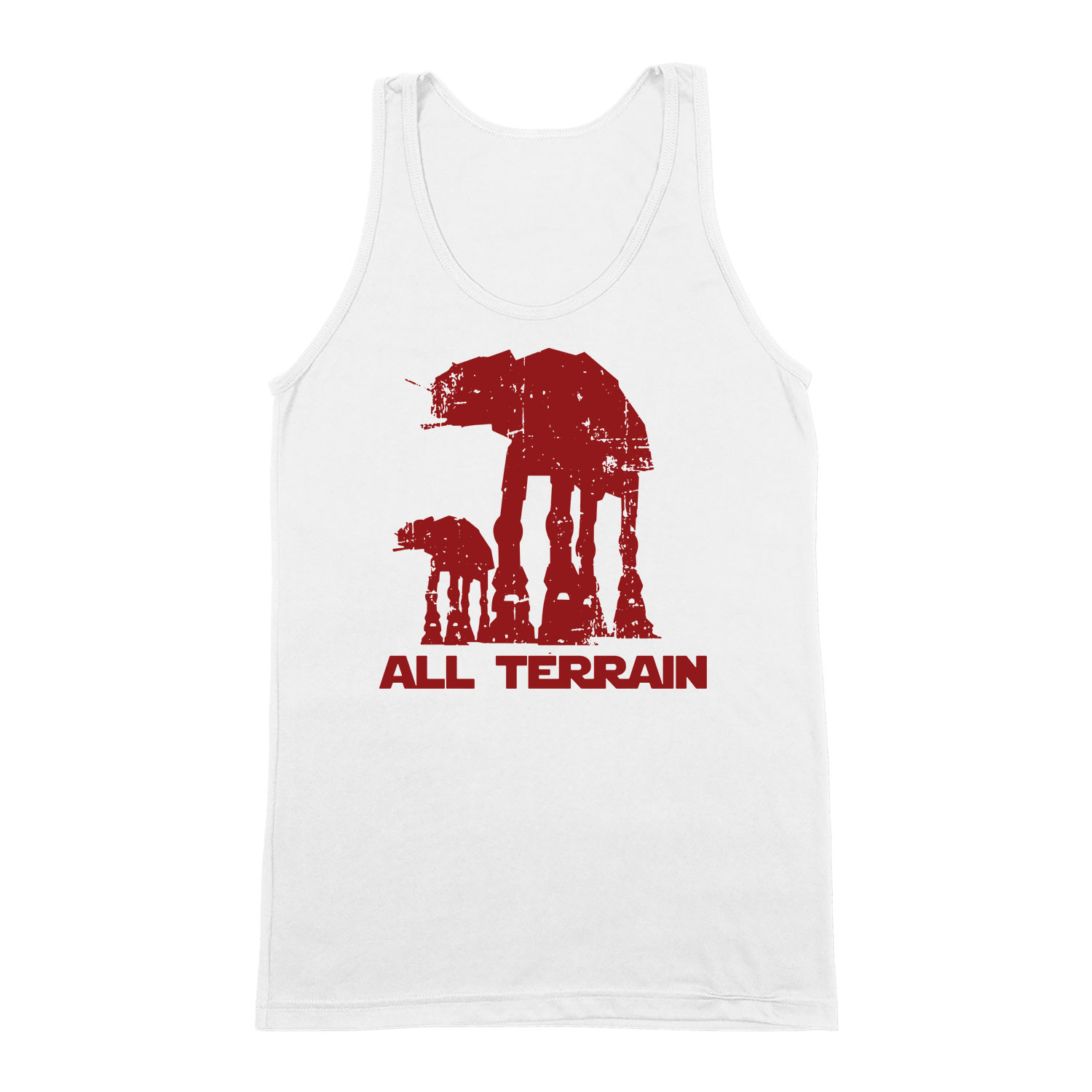 all terrain at at ATAT star wars Fehér Férfi Trikó