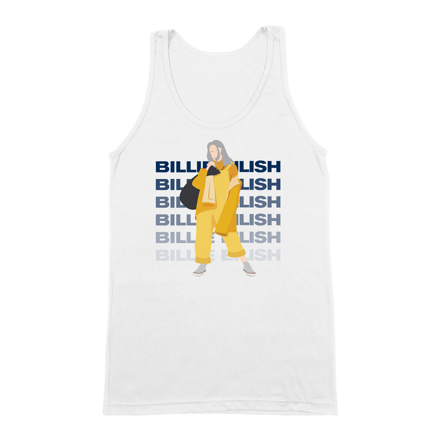 billie eilish Fehér Férfi Trikó