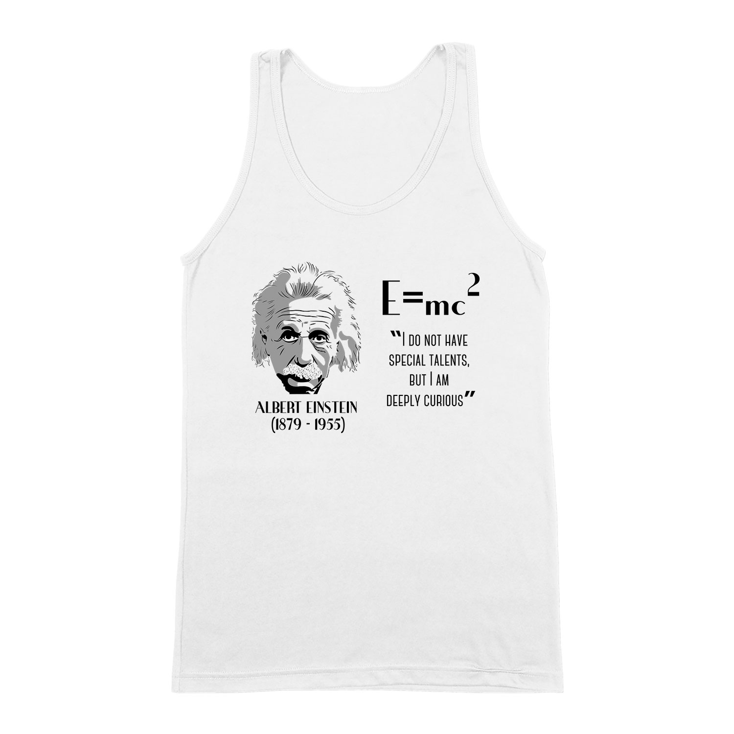 albert einstein Fehér Férfi Trikó