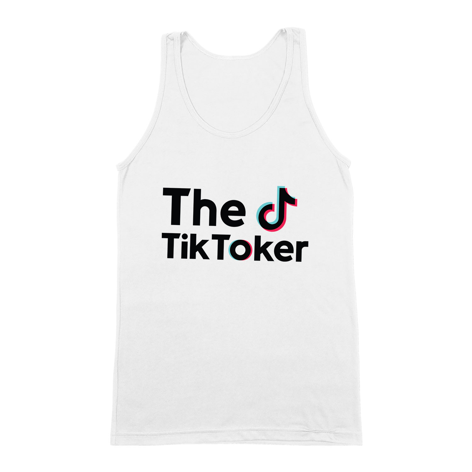 tik tok Fehér Férfi Trikó