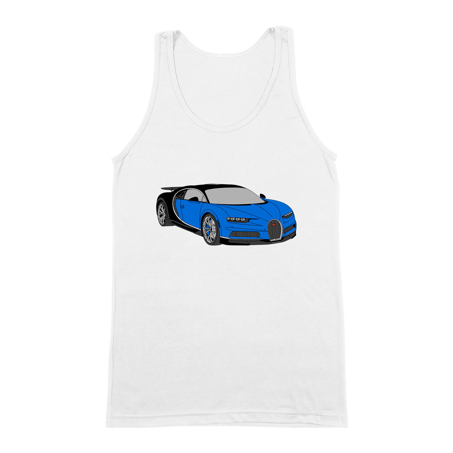 Bugatti Veyron Fehér Férfi Trikó