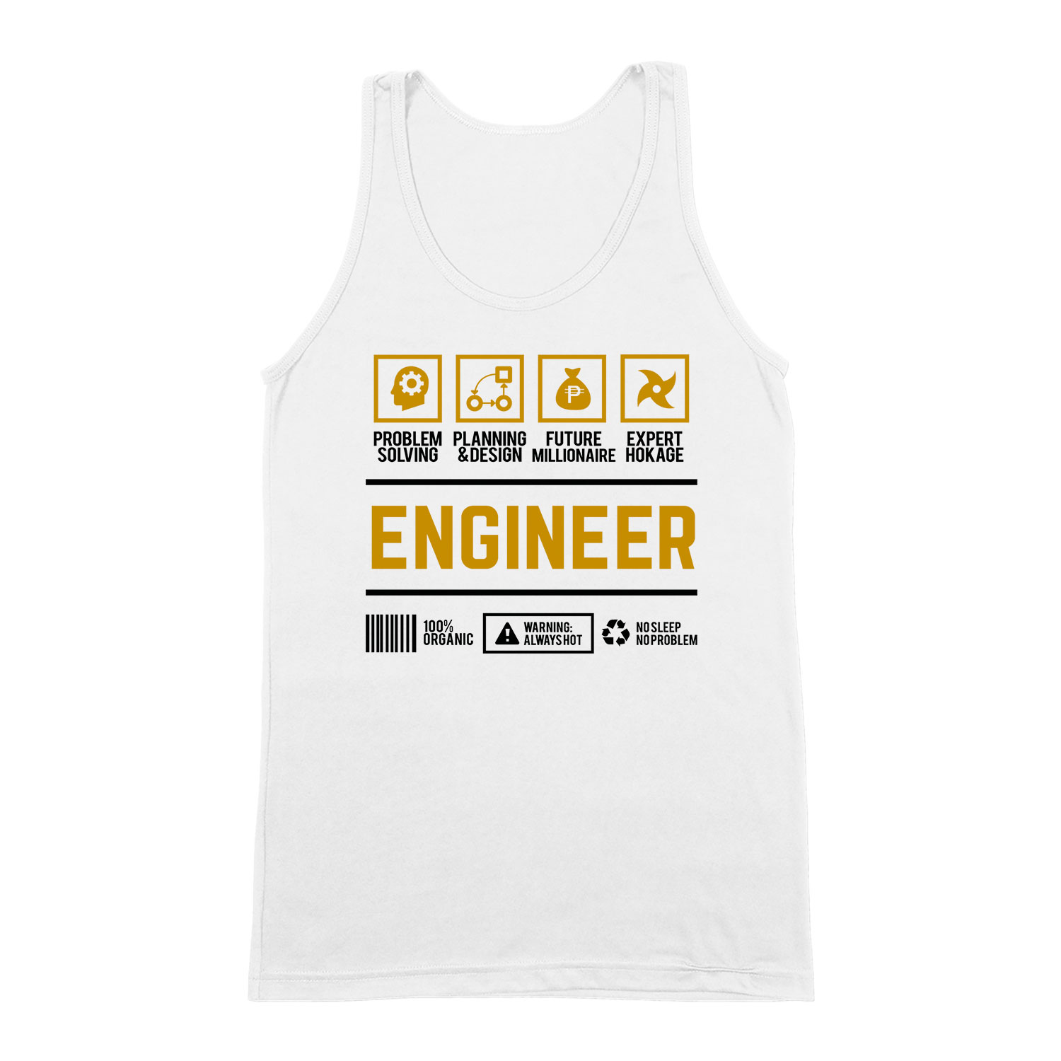 mérnök engineer Fehér Férfi Trikó