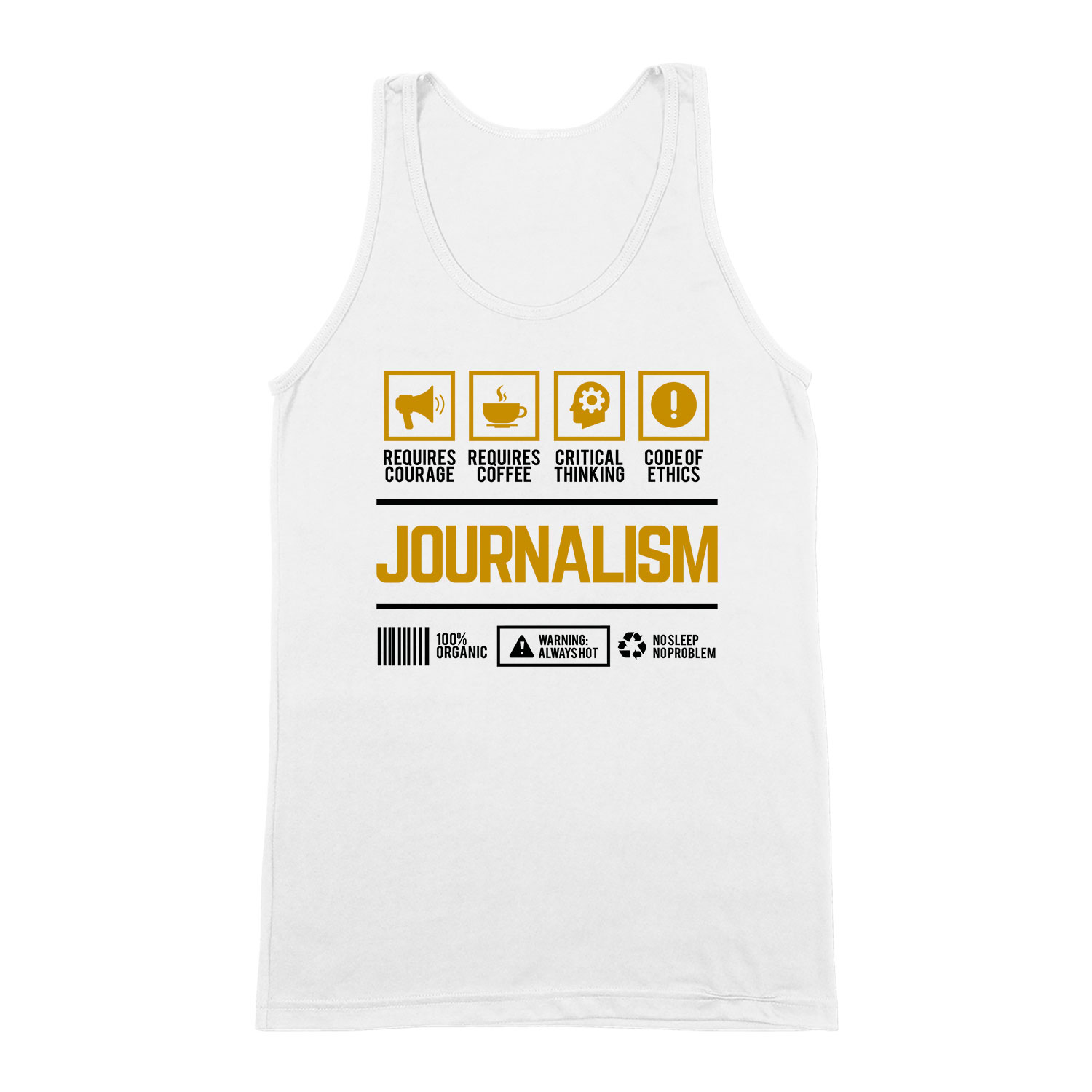 újságíró journalist Fehér Férfi Trikó
