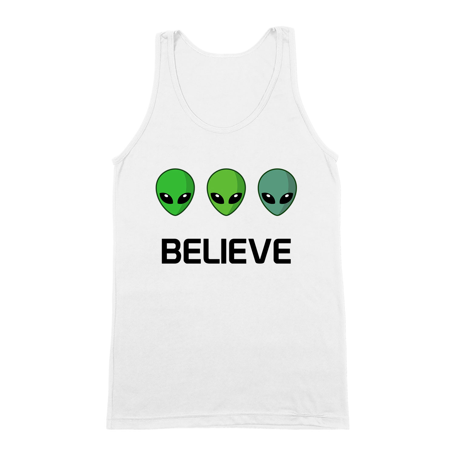 believe ufo Fehér Férfi Trikó