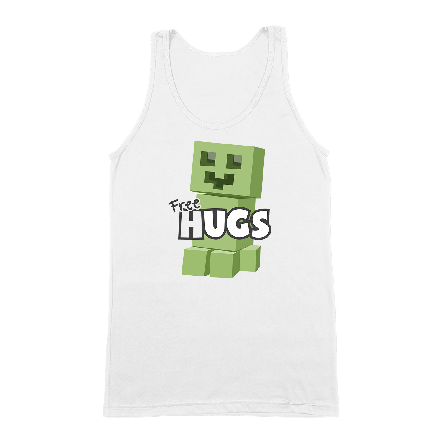 minecraft creeper Fehér Férfi Trikó