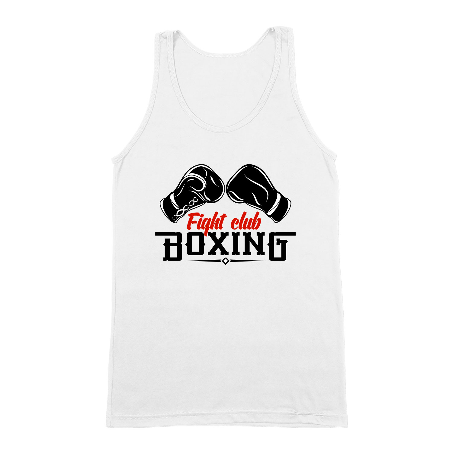 box boxing Fehér Férfi Trikó