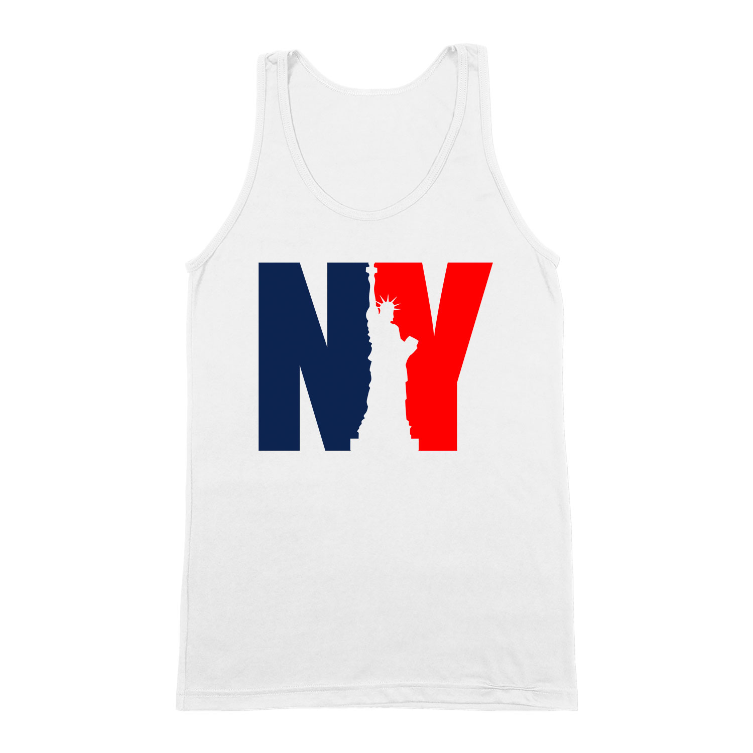 new york city Fehér Férfi Trikó