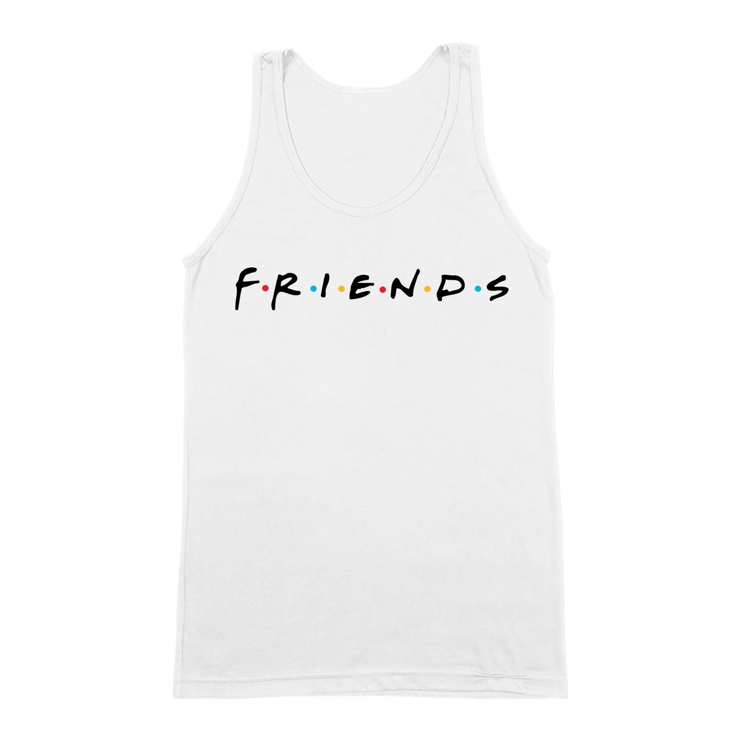 friends jóbarátok Fehér Férfi Trikó