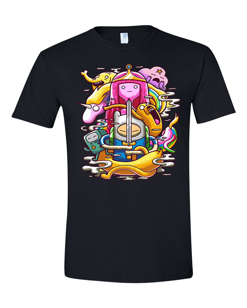 Adventure Time Fekete Férfi Póló