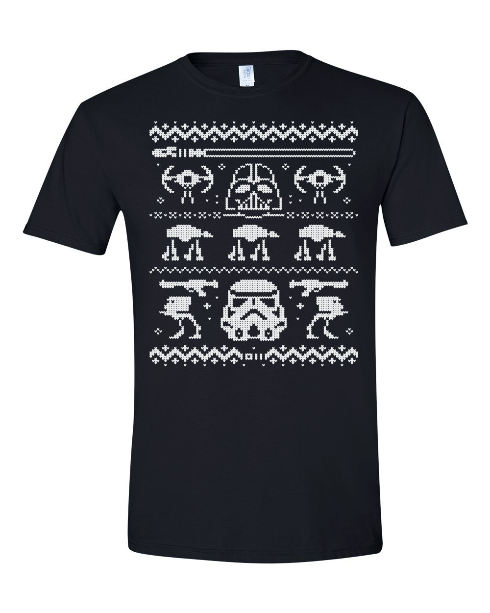 star wars darth vader karácsony pulcsi Fekete Férfi Póló