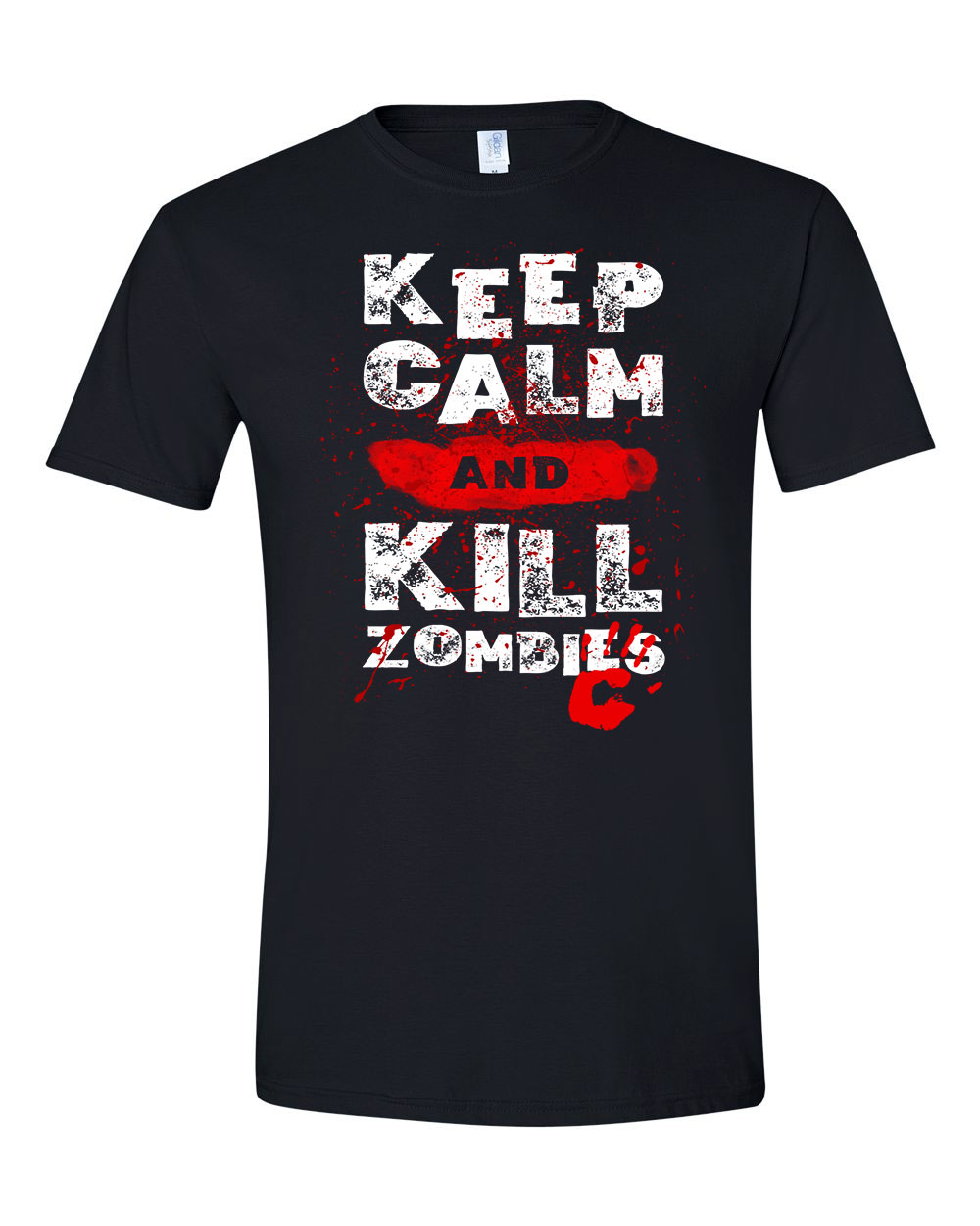 zombi zombis zombie humor kill Fekete Férfi Póló