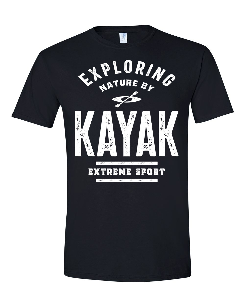 kajak kenu kayak Fekete Férfi Póló
