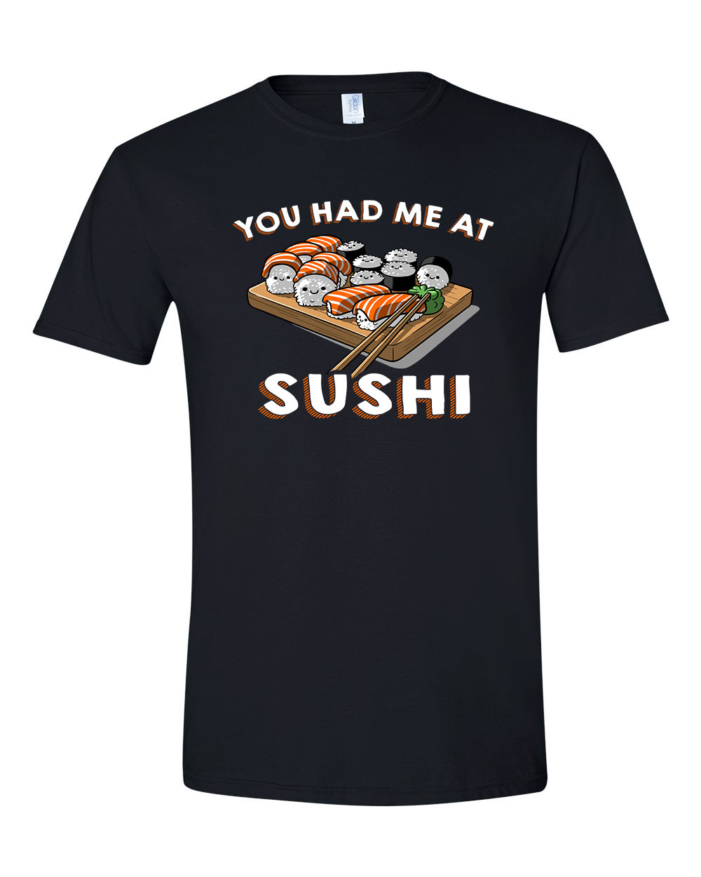 sushi szusi japán Fekete Férfi Póló