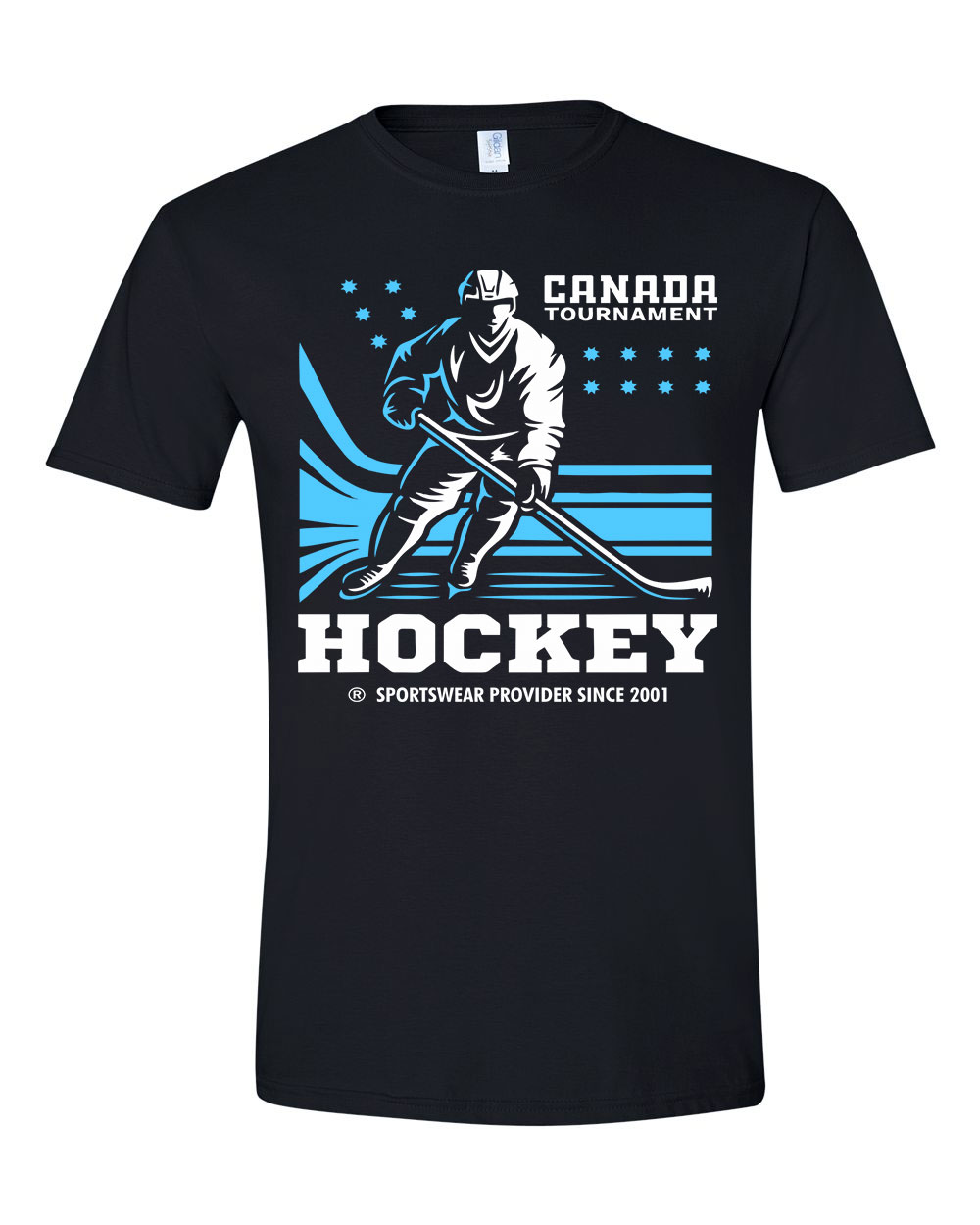 hockey hoki Fekete Férfi Póló