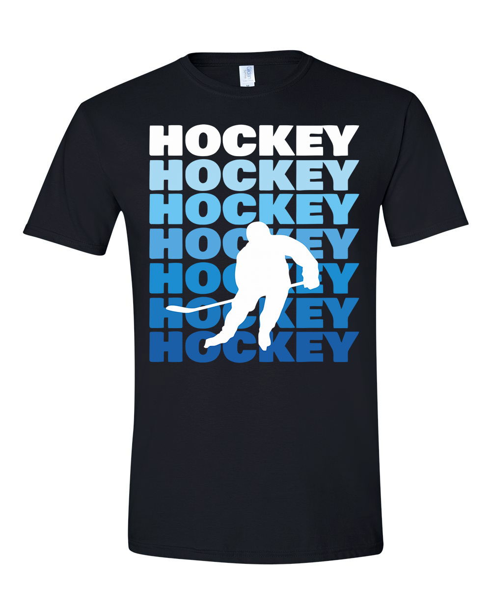 hockey hokis Fekete Férfi Póló