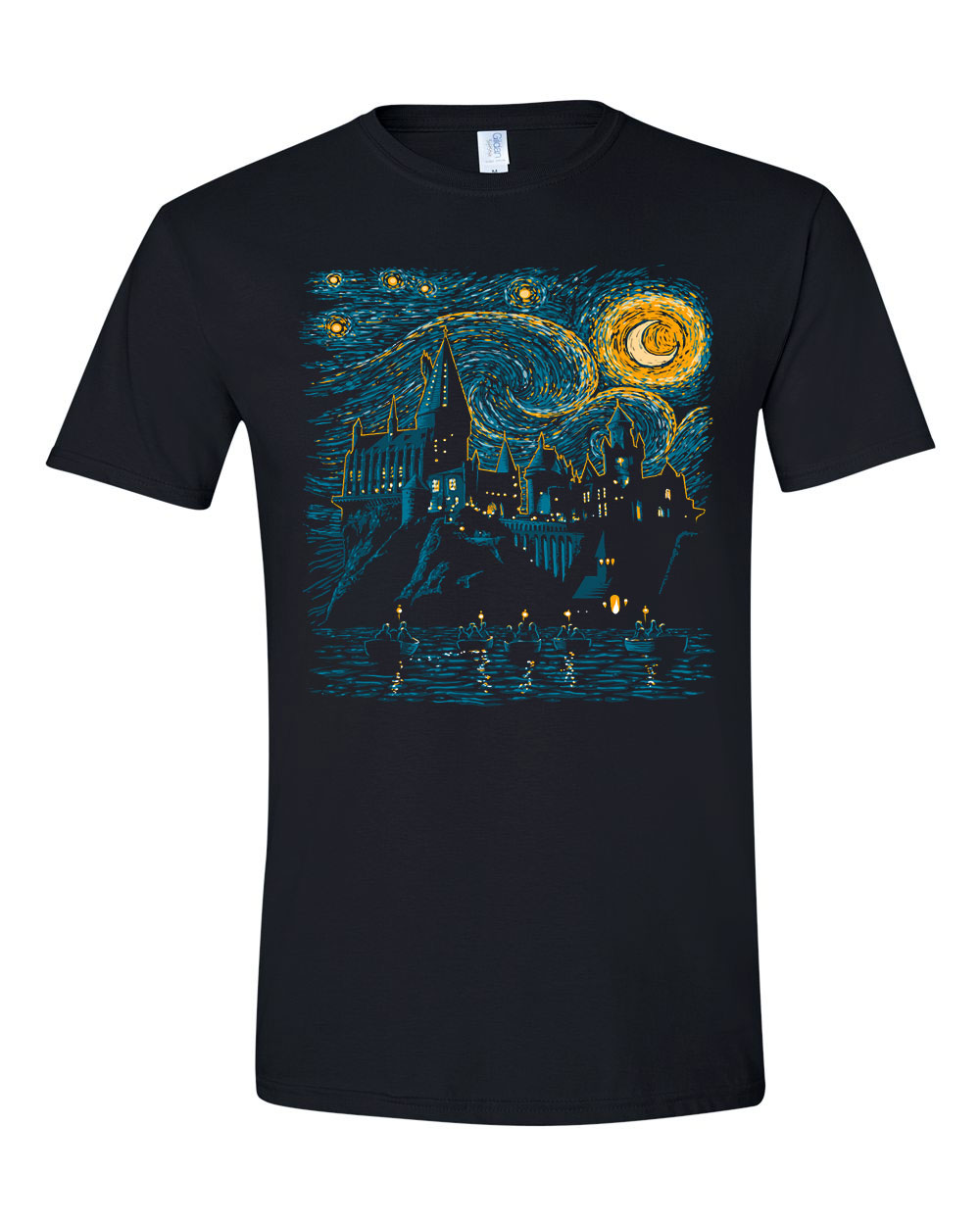 harry potter roxfort hogwarts Fekete Férfi Póló