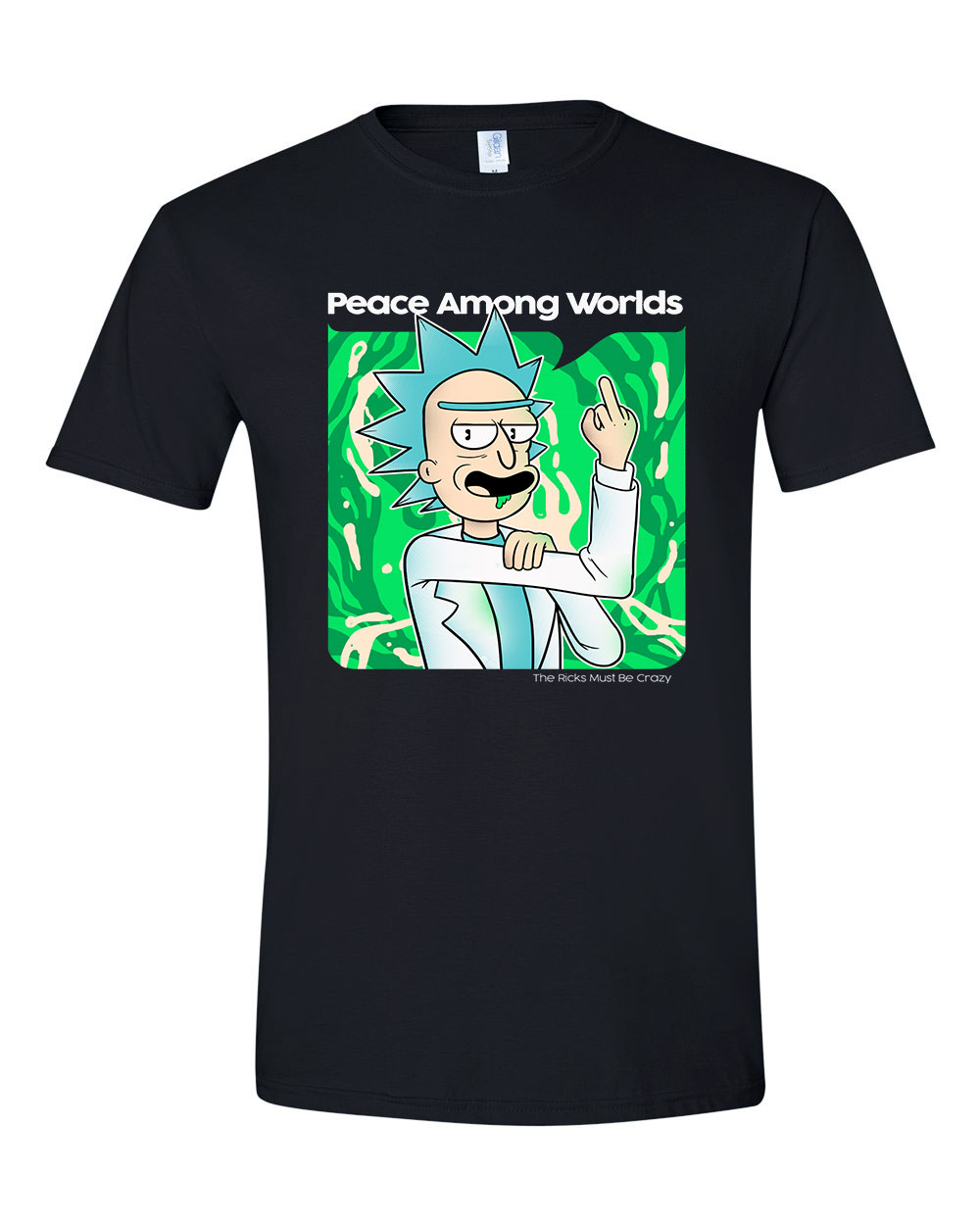 rick és morty Fekete Férfi Póló