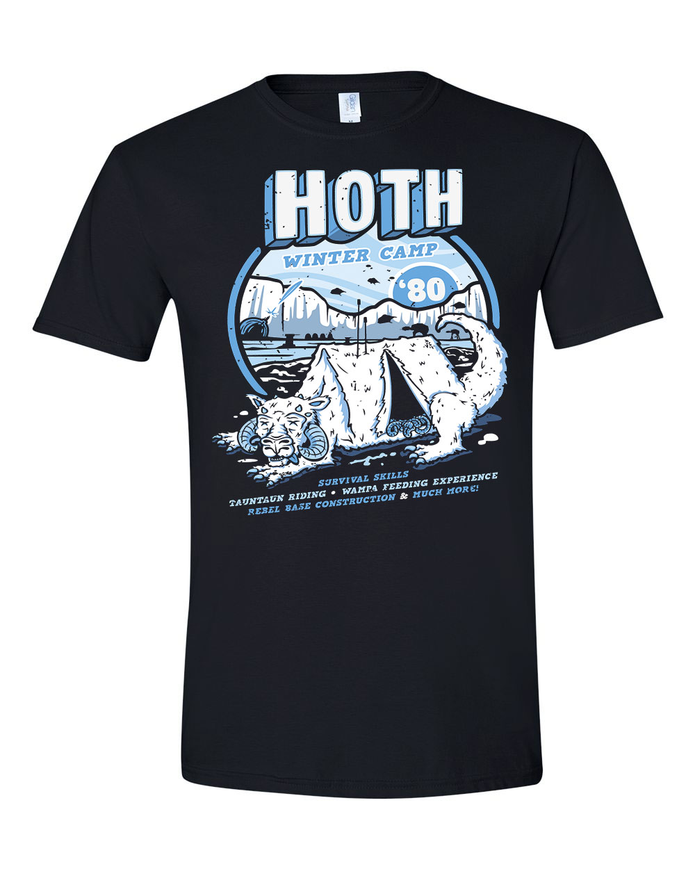star wars hoth bolygó Fekete Férfi Póló