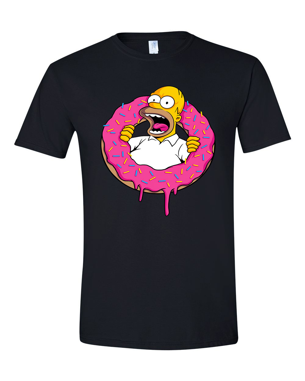 fánk homer donut simpson Fekete Férfi Póló