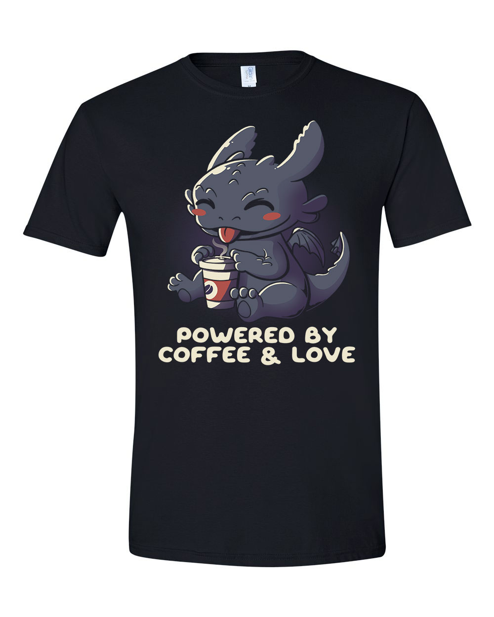 kávé coffee Fekete Férfi Póló