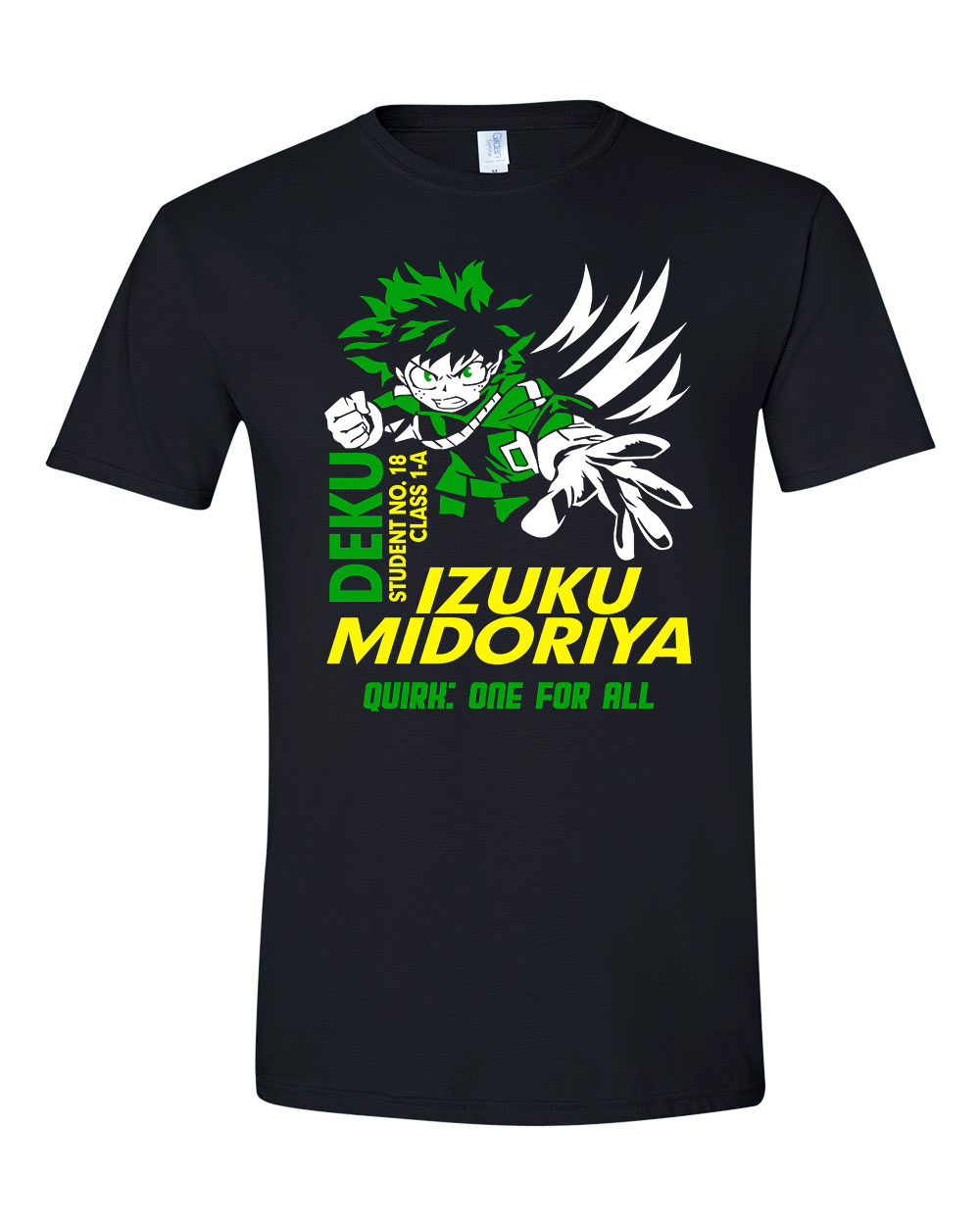 midoriya my hero academia hősakadémia Fekete Férfi Póló