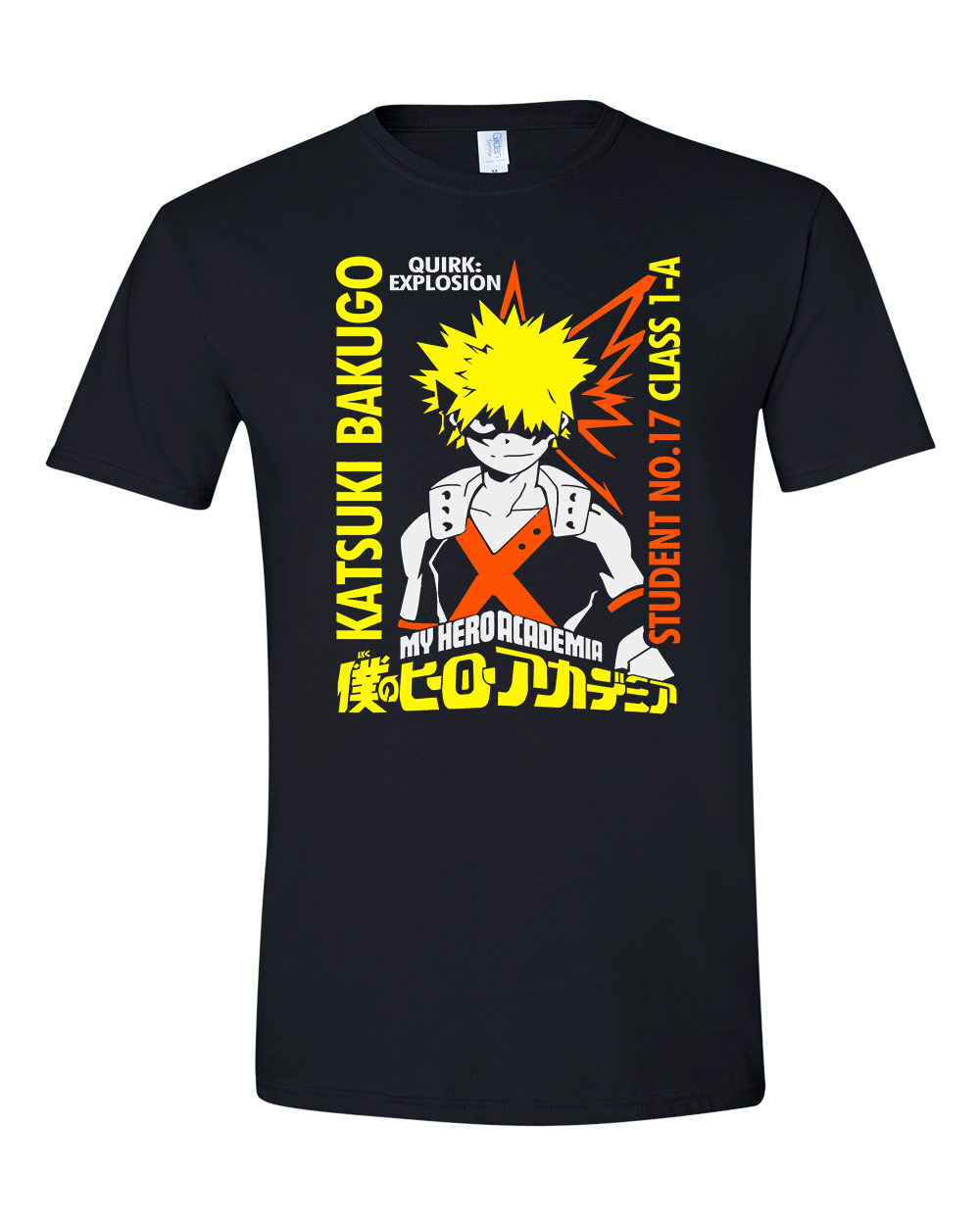 bakugo kacchan my hero academia hősakadémia Fekete Férfi Póló