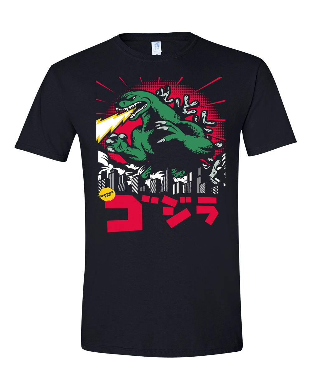 godzilla Fekete Férfi Póló