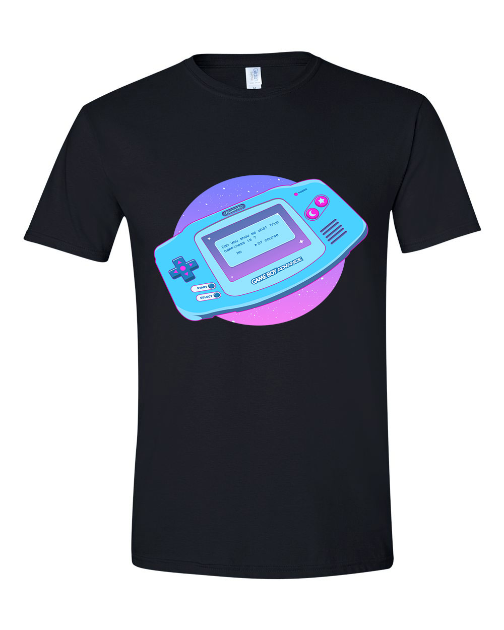 gameboy advance Fekete Férfi Póló