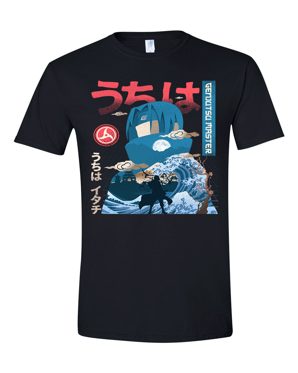 naruto Fekete Férfi Póló
