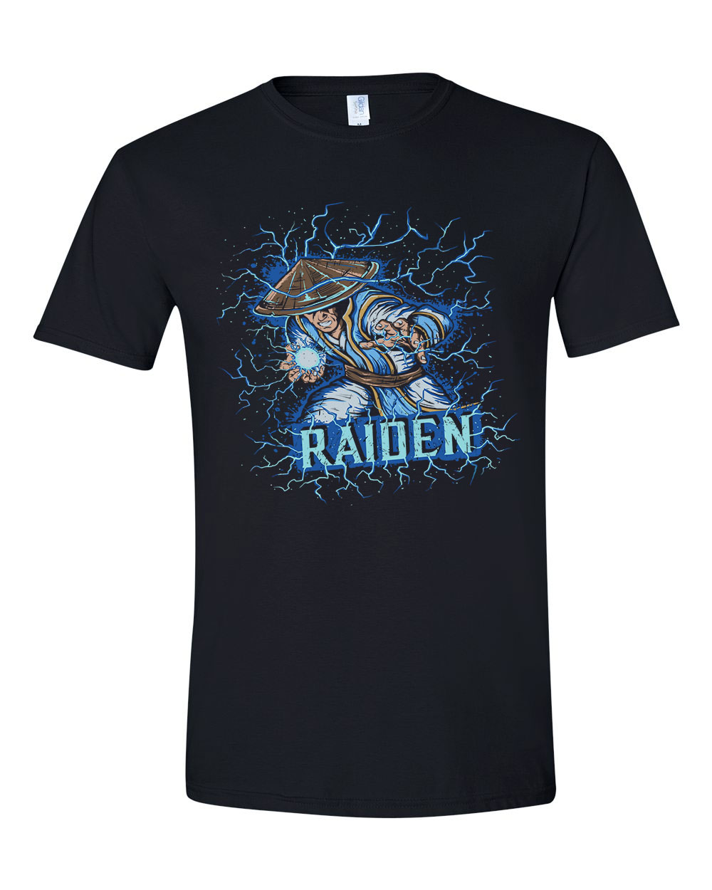 raiden mortal kombat Fekete Férfi Póló