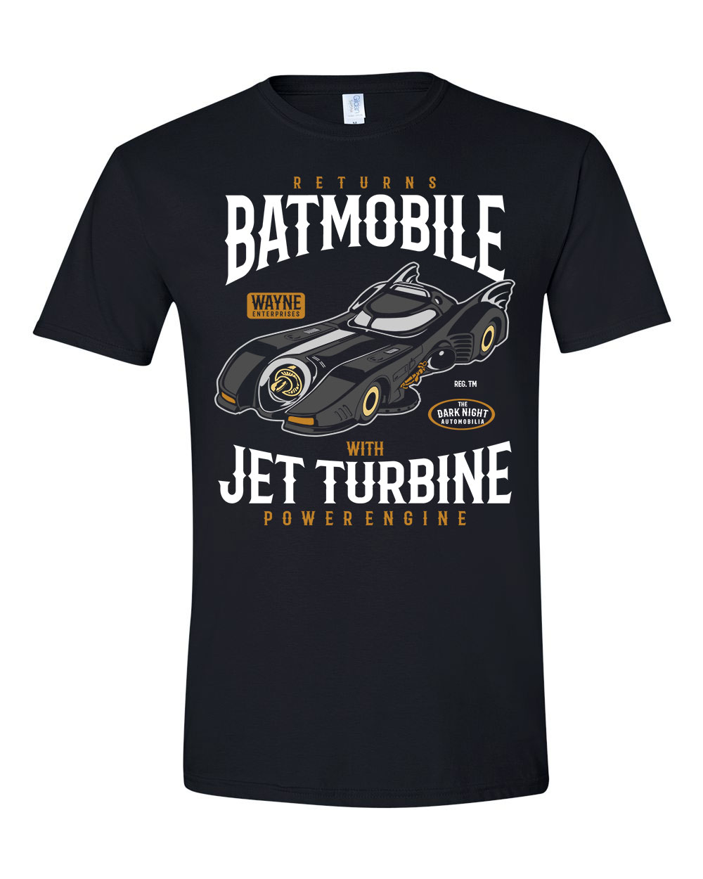 batmobile batman Fekete Férfi Póló