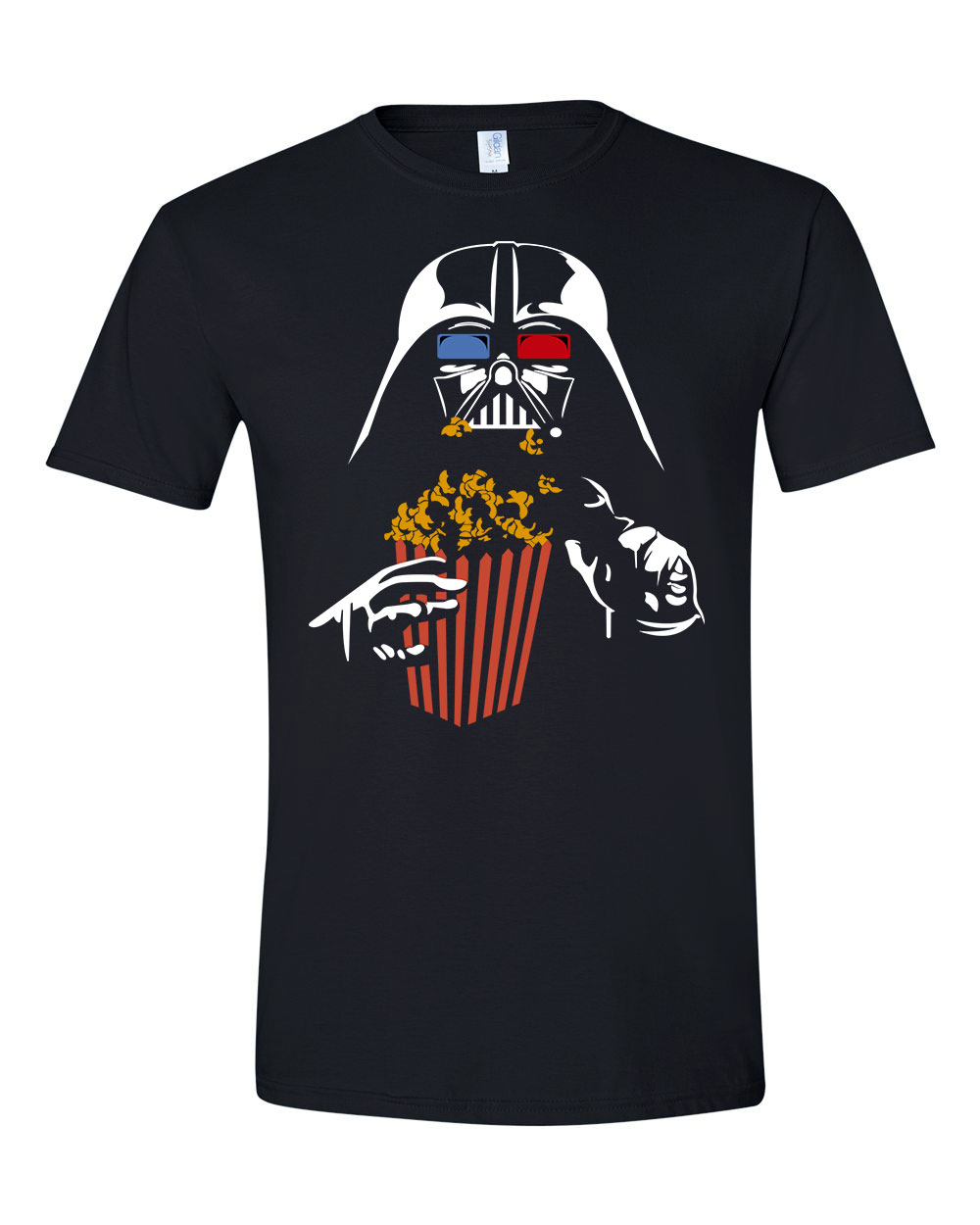 darth vader popcorn mozi Fekete Férfi Póló