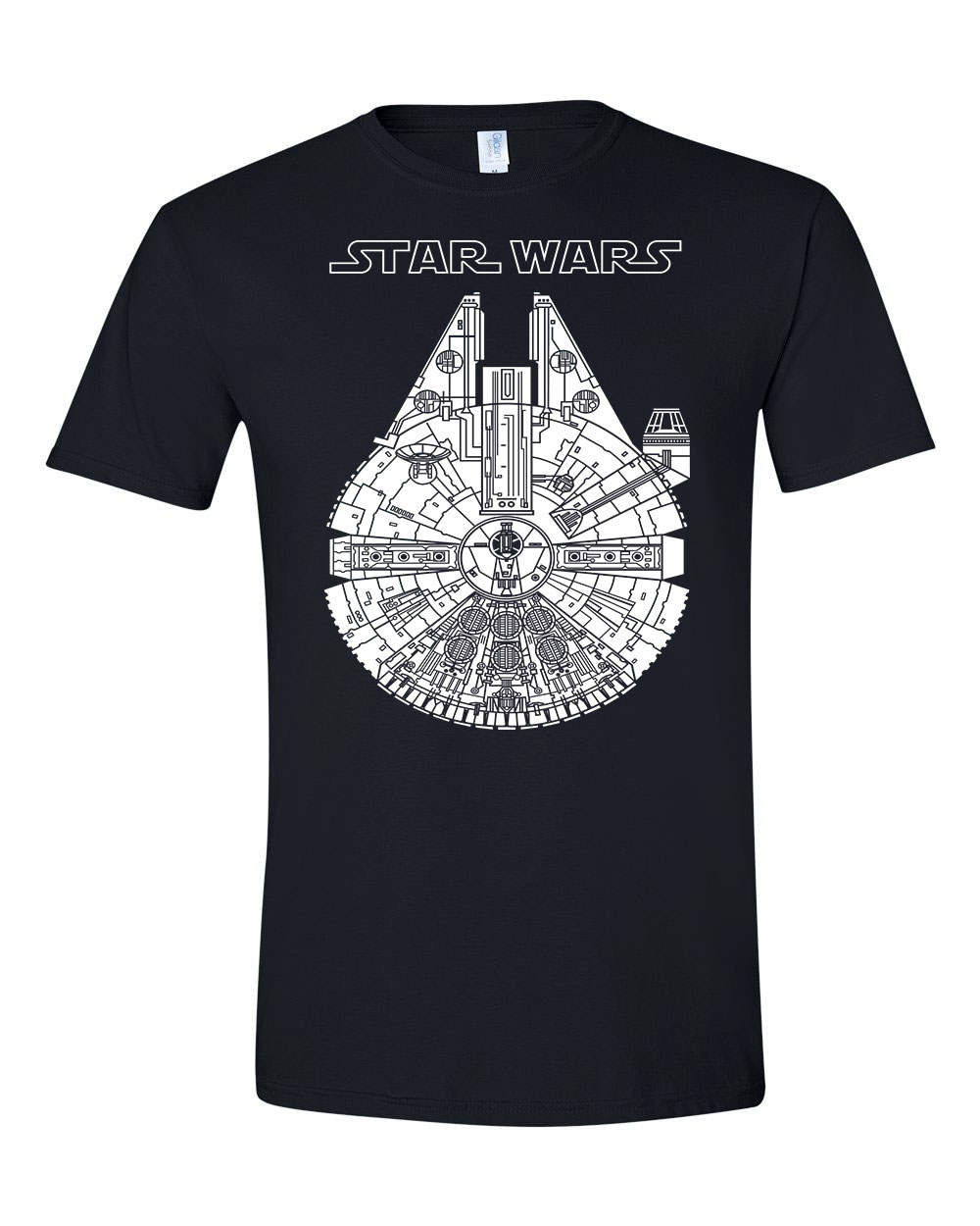 star wars ezeréves sólyom Fekete Férfi Póló