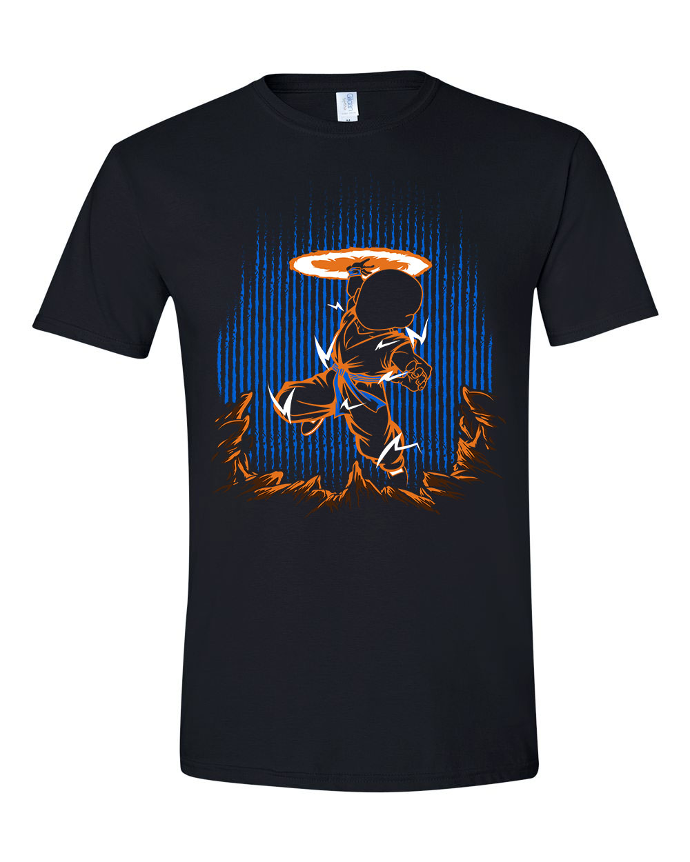 dragon ball krillin Fekete Férfi Póló
